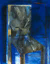 Grande chaise bleue